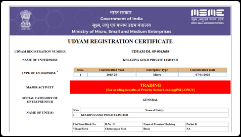 GST Certificate